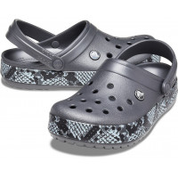 Сабо женские Crocs Snake Print W7 37-38 23.8 см черные 