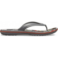 В'єтнамки жіночі Crocs Botanical 206389-07I W7 37-38 23.8 см сірі з принтом