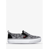 Слипоны Skechers Punkrose р 37 148006 BKW 24 см черно-белые